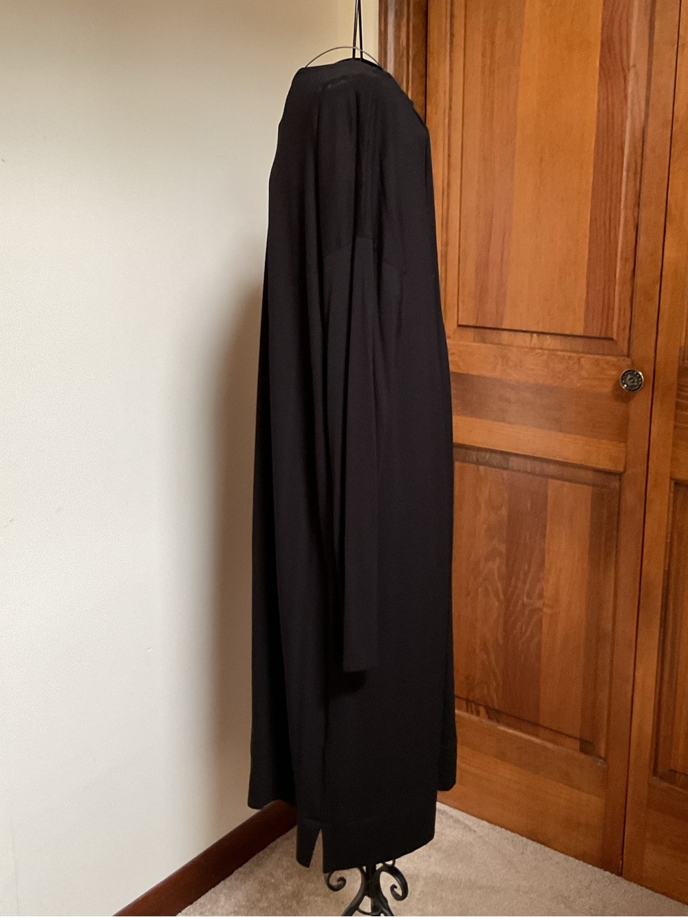 Black Eileen Fisher Long Sleeve Shift Dress - XL, Women's Simple Elegance - Picture 2 of 5